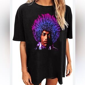 Lucky Brand Jimi Hendrix Purple Haze Black Graphic T-Shirt